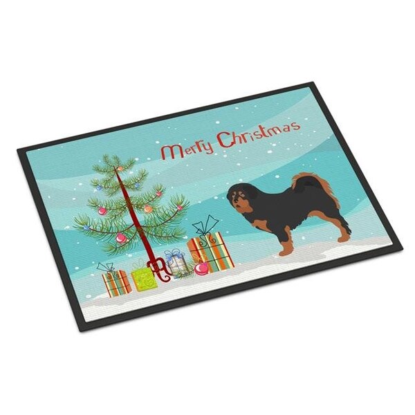 Carolines Treasures BB8488JMAT Tibetan Mastiff Christmas Indoor or Outdoor Mat; 24 x 36 in. BB8488JMAT - main